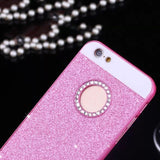 Luxury Bling Diamond Glitter Powder Phone Cases For iphone 7 6 6S Plus SE 5 5S Case Fashion Crystal Hard Plastic Back Cover Capa