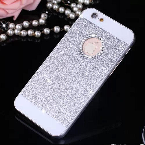 Luxury Bling Diamond Glitter Powder Phone Cases For iphone 7 6 6S Plus SE 5 5S Case Fashion Crystal Hard Plastic Back Cover Capa
