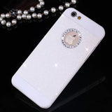 Luxury Bling Diamond Glitter Powder Phone Cases For iphone 7 6 6S Plus SE 5 5S Case Fashion Crystal Hard Plastic Back Cover Capa