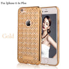 Luxury Agate Case For iPhone 6 6S Plus Fashion Bling Diamond Crystal Soft TPU GEL Back Cover Elegant Silm Shockproof Phone Cases