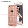 Luxury Agate Case For iPhone 6 6S Plus Fashion Bling Diamond Crystal Soft TPU GEL Back Cover Elegant Silm Shockproof Phone Cases
