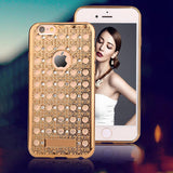 Luxury Agate Case For iPhone 6 6S Plus Fashion Bling Diamond Crystal Soft TPU GEL Back Cover Elegant Silm Shockproof Phone Cases