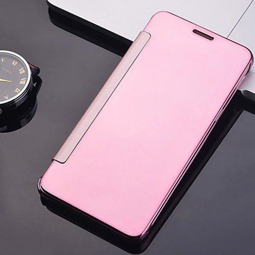 Luxury Flip Plating Mirror Case For Huawei Ascend P8 Lite Fundas Electroplating PC Hard Back Cover For Huawei P9 Lite G9 Coque