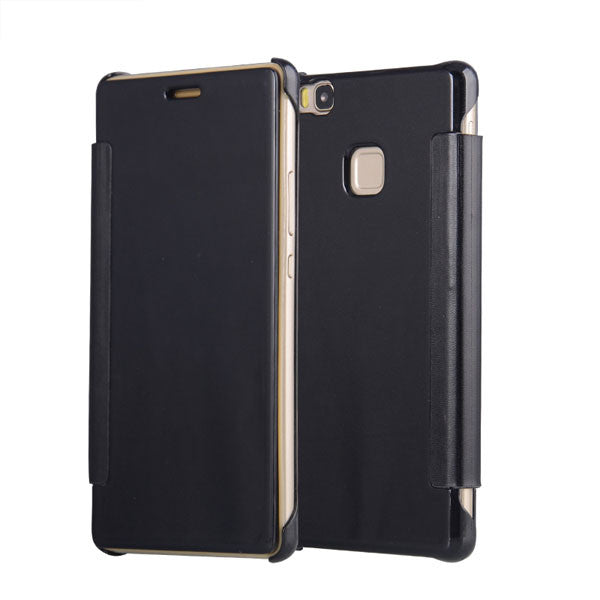 Luxury Flip Plating Mirror Case For Huawei Ascend P8 Lite Fundas Electroplating PC Hard Back Cover For Huawei P9 Lite G9 Coque
