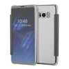Luxury Flip For Samsung Galaxy S8 S8 Plus Cover Fashion Plating Mirror Case Fundas Clear Screen View Full Body Phone Cases Shell