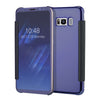 Luxury Flip For Samsung Galaxy S8 S8 Plus Cover Fashion Plating Mirror Case Fundas Clear Screen View Full Body Phone Cases Shell