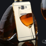 Luxury G530 Mirror Case 2 in 1 Plating Bumper Acrylic Mirror Back Cover Funda for Samsung galaxy Grand Prime G5308 G530H G5308W