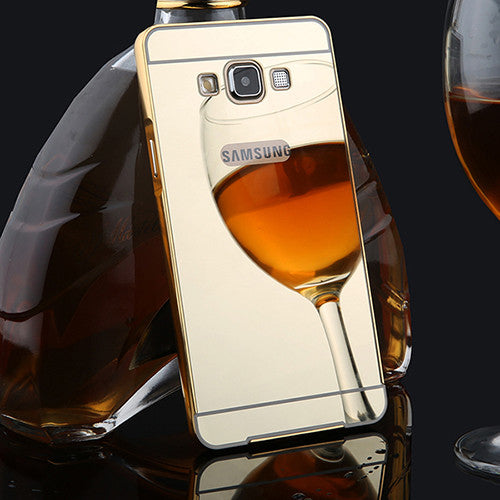 Luxury G530 Mirror Case 2 in 1 Plating Bumper Acrylic Mirror Back Cover Funda for Samsung galaxy Grand Prime G5308 G530H G5308W