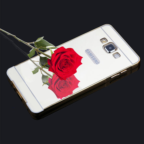 Luxury G530 Mirror Case 2 in 1 Plating Bumper Acrylic Mirror Back Cover Funda for Samsung galaxy Grand Prime G5308 G530H G5308W