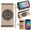 Luxury Leather Flip Case For Samsung S8 S 8 Plus Cover Datura flower Pattern Wallet Phone Bags For Samsung S5 S6 S7 edge Fundas