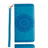 Luxury Leather Flip Case For Samsung S8 S 8 Plus Cover Datura flower Pattern Wallet Phone Bags For Samsung S5 S6 S7 edge Fundas