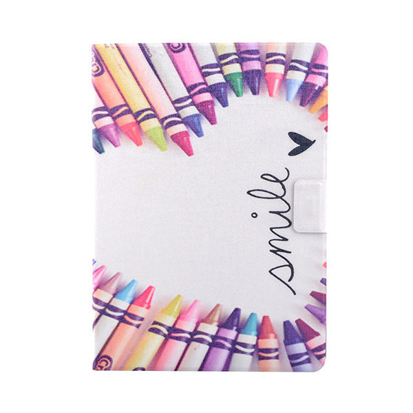 Luxury Stand Wallet Cover For ipad 5 6 Case Fashion Floral Tower Pattern Leather Flip For ipad air 2 Capa 9.7" PC Tablet Protect