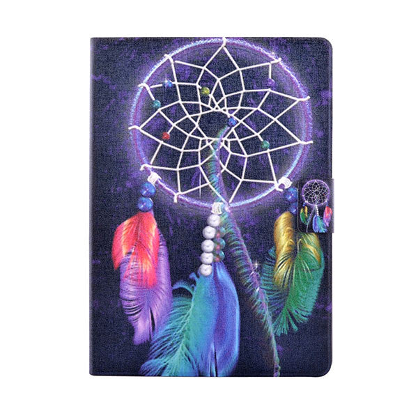 Luxury Stand Wallet Cover For ipad 5 6 Case Fashion Floral Tower Pattern Leather Flip For ipad air 2 Capa 9.7" PC Tablet Protect