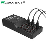 Multi USB Charger US EU UK AU Plug 12 Ports Wall Desktop Charge Power Adapter For iphone iPad Samsung Huawei HTC Tablet Charging