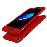 New 2 in 1 Hybrid 360 Degree Full Body Cases For iphone 7 6 6s Plus Funda High Quality Front PC+ Soft TPU Back Cover Phone Bags