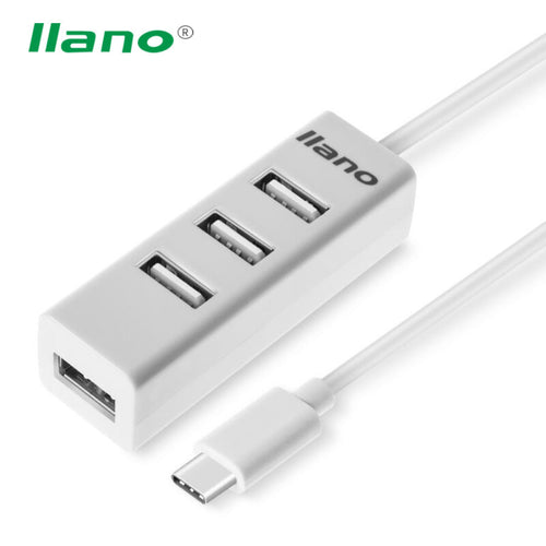 New 4 Ports USB 2.0 Hub High Speed Type-C To USB Converter Portable USB-C Splitter For Macbook Tablet Xiaomi 4C Nokia N1 LG G5