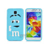 New Arrival 3D Cute Cartoon M&M Chocolate Cover Case Colorful Rainbow Beans Phone Case For Samsung S5 I9600 PT1524