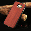 New Fashion Hard Protector Cover Genuine Rosewood Cherry Wood carbonized bamboo Wooden Shell Case For Samsung Galaxy S6 S6 edge