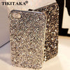New Style Fashion 3D Hi-Q Luxury Bling Crystal Diamond Rhinestone Hard cover pretty phone cases Capa for iphone 5 5S SE 6 7 Case