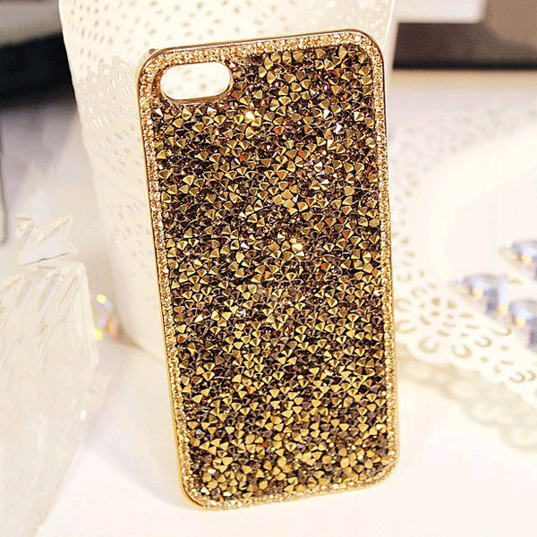 New Style Fashion 3D Hi-Q Luxury Bling Crystal Diamond Rhinestone Hard cover pretty phone cases Capa for iphone 5 5S SE 6 7 Case