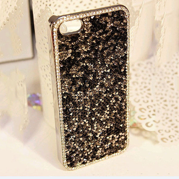 New Style Fashion 3D Hi-Q Luxury Bling Crystal Diamond Rhinestone Hard cover pretty phone cases Capa for iphone 5 5S SE 6 7 Case