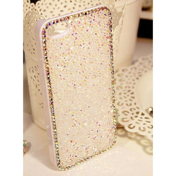 New Style Fashion 3D Hi-Q Luxury Bling Crystal Diamond Rhinestone Hard cover pretty phone cases Capa for iphone 5 5S SE 6 7 Case