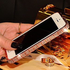 New Style Luxury Bling Bumper For Iphone Fashional  Crystal Rhinestone Diamond Bling Phone Case For Apple Iphone 5 5s SE Case