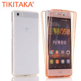P8 Lite Clear TPU Case For Huawei P8 P9 Lite Cover Ultra thin Soft Gel Silicone 360 Full Body Protective Phone Cases Capa Shell