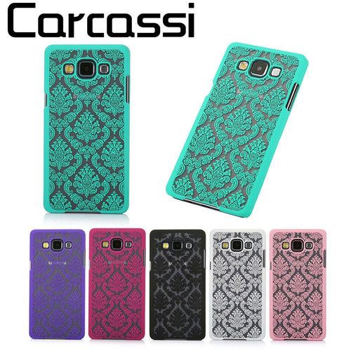 Novel Retro vintage PC Hard Back Cover Palace Flower Grilles Print Pattern Cases For Samsung Galaxy A5 A5000 A7 A7000 A8 A8000