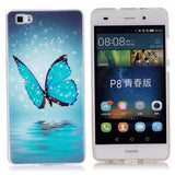 P8 Lite Luminous Case Fashion Clear Embossed Ultra thin Soft TPU Silicone Skin Cover For Huawe Ascend P8 P9 Lite G9 Phone Cases