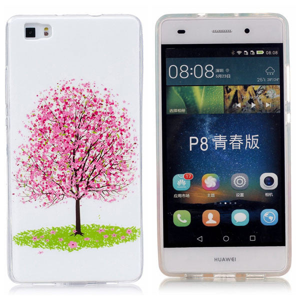 P8 Lite Luminous Case Fashion Clear Embossed Ultra thin Soft TPU Silicone Skin Cover For Huawe Ascend P8 P9 Lite G9 Phone Cases