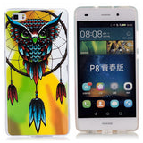 P8 Lite Luminous Case Fashion Clear Embossed Ultra thin Soft TPU Silicone Skin Cover For Huawe Ascend P8 P9 Lite G9 Phone Cases