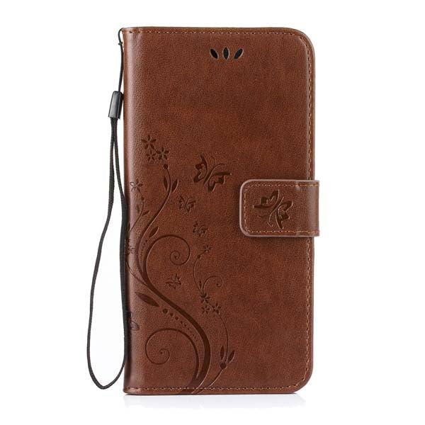 Phone Cases For Apple iphone 7 7 Plus Funda Coque Print Flower Leather Flip Stand Wallet Cover With lanyard Card Slot Money Bags