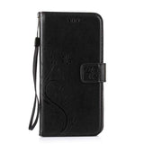 Phone Cases For Apple iphone 7 7 Plus Funda Coque Print Flower Leather Flip Stand Wallet Cover With lanyard Card Slot Money Bags
