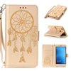 Phone Cases For Huawei P8 P9 Lite G9 Case Retro Embossed Dreamcatcher Leather Flip For Huawei Y5 Y6 II Wallet Cover Shell Capa