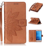 Phone Cases For Huawei P8 P9 Lite G9 Case Fashion 3D Embossed Half Flower Floral Pattern Leather Flip Stand Wallet Cover Shell