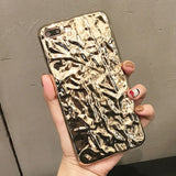 Phone Cases For iPhone 7 6 6s Plus Case Luxury 3D Bling Tinfoil Electroplating Hard Back Cover Funda 2017 New Arrival Shell Capa