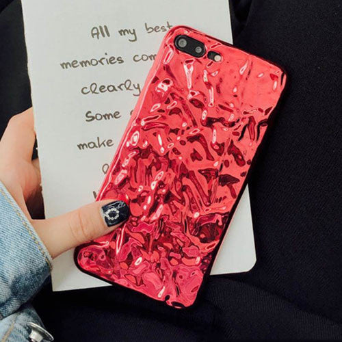 Phone Cases For iPhone 7 6 6s Plus Case Luxury 3D Bling Tinfoil Electroplating Hard Back Cover Funda 2017 New Arrival Shell Capa