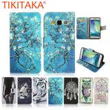 Phone Cases For Samsung Galaxy A3 A5 A7 A8 J1 J5 J7 2015 Cover Fashion Leather Flip Stand Wallet Protector With Card Holder Capa