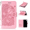 Phone Cases For Sony XA Xperia X Performance Cover Fashion 3D Embossed Flower Floral Pattern Leather Flip Stand Wallet Case Capa