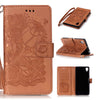 Phone Cases For Sony XA Xperia X Performance Cover Fashion 3D Embossed Flower Floral Pattern Leather Flip Stand Wallet Case Capa
