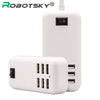 Phone Charger For iphone Samsung 6 Ports Portable USB Charge Desktop EU US Plug Wall Travel Charging Adapter For Huawei Tablet
