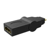 Portable HDMI 1.4 Micro HDMI to HDMI Adapter Male To Female Converter 180 Degree Rotating Adapter Connector For TV Camera 1080P