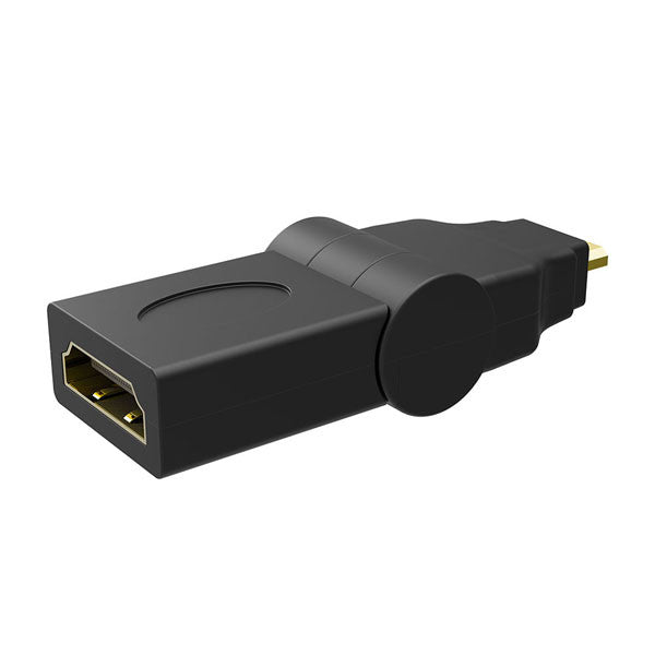 Portable HDMI 1.4 Micro HDMI to HDMI Adapter Male To Female Converter 180 Degree Rotating Adapter Connector For TV Camera 1080P
