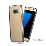 Plating Clear TPU Case For Samsung Galaxy A3 A5 A7 J1 J3 J5 J7 2015 2016 Phone Case Ultra Thin Crystal Soft GEL Caso Cover Coque