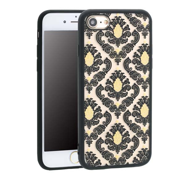 Retro Floral Case For iPhone 7 6 6S Plus Funda Fashion Palace Flower Print Pattern Hard Acrylic PC Back Cover Elegant Lady Style