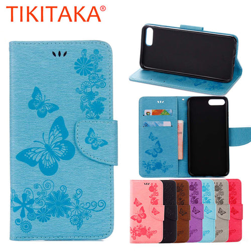 Retro Leather Flip Case For iPhone 7 6 6s Plus SE 5 5s Cover 3D Embossed Flower Wallet Cover For Samsung Galaxy S7 S6 edge Funda