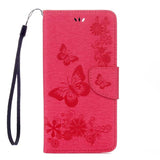 Retro Print Butterfly Flower Leather Flip Case For Apple iphone 7 6 6 Plus Cover Multi-function Removable Wallet Card Money Bag