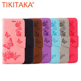 Retro Print Butterfly Flower Leather Flip Case For Apple iphone 7 6 6 Plus Cover Multi-function Removable Wallet Card Money Bag