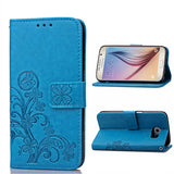 S6 S7 Case Retro Flower Leather Wallet Flip For Samsung Galaxy S3 S4 S5 S6 S7 Edge Note 5 4 3 Funda Card Slot Stand Holder Coque